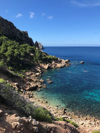 Cala en Basset am Weg von Sant Elm nach Sa Trapa - Wanderung